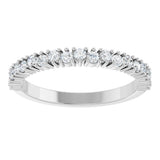 14K White Gold 3/8 CTW Lab-Grown Diamond Anniversary Band