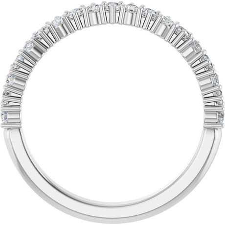 14K White Gold 3/8 CTW Lab-Grown Diamond Anniversary Band