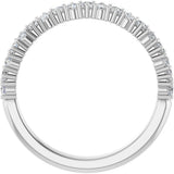 14K White Gold 3/8 CTW Lab-Grown Diamond Anniversary Band