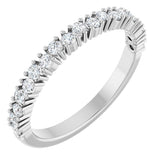 14K White Gold 3/8 CTW Lab-Grown Diamond Anniversary Band