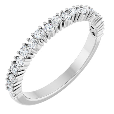 14K White Gold 3/8 CTW Lab-Grown Diamond Anniversary Band