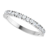 14K White Gold 3/8 CTW Lab-Grown Diamond Anniversary Band