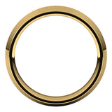14K Yellow Gold 4.5 mm Comfort-Fit Knife Band Size 8