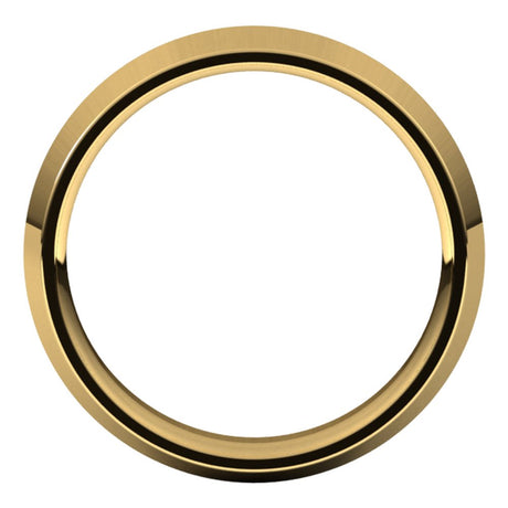 14K Yellow Gold 4.5 mm Comfort-Fit Knife Band Size 8