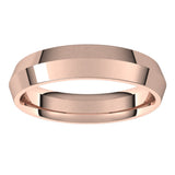 10K Rose 4.5 mm Knife Edge Comfort Fit Band Size 10
