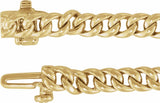 14K Yellow Gold 1/2 CTW Natural Diamond Link 7 1/4" Bracelet