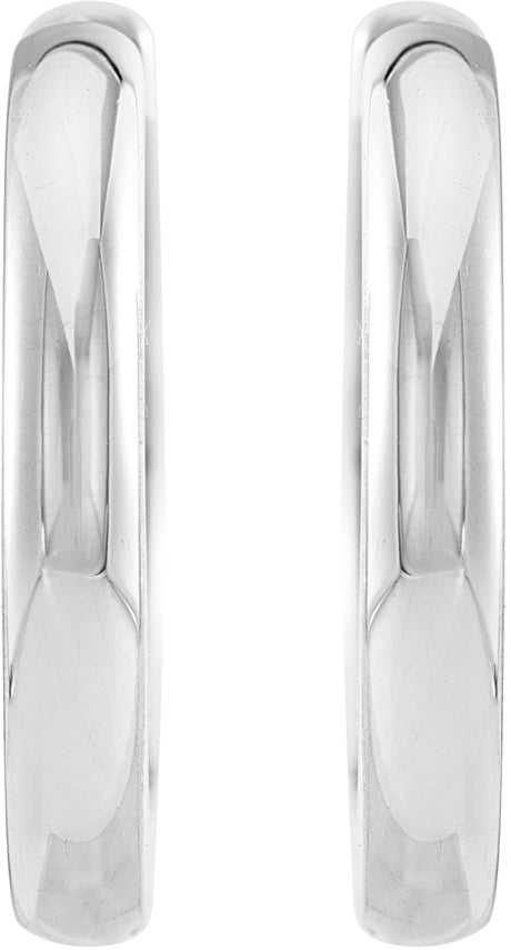 Sterling Silver 17 mm Hinged Hoop Earrings