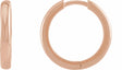 14K Rose Gold 17 mm Hinged Hoop Earrings