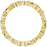 14K Yellow 1/4 CTW Natural Diamond Eternity Band