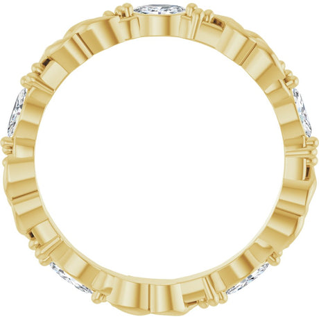 14K Yellow 1/4 CTW Natural Diamond Eternity Band