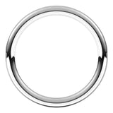 Sterling Silver 2 mm Full Round Comfort-Fit Band