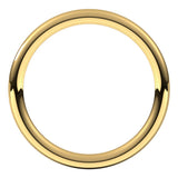 18K Yellow 2 mm Full Round Comfort-Fit Band