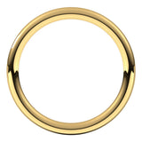 14K Yellow 2 mm Full Round Comfort-Fit Band