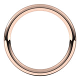 14K Rose 2 mm Full Round Comfort-Fit Band