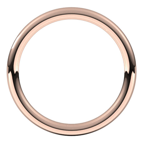 10K Rose 2 mm Full Round Comfort-Fit Band