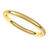 18K Yellow 2 mm Full Round Comfort-Fit Band