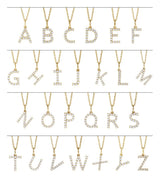14K Yellow Gold 1/5 CTW Lab-Grown Diamond Initial A Pendant