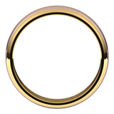 14K Yellow/Rose 5 mm Stepped Beveled-Edge Inlay Half Round Band Size 12