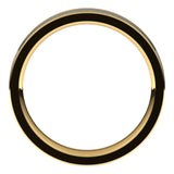 14K Yellow/White 4 mm Comfort-Fit Flat Band Size 7