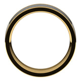 14K Yellow/White 7 mm Comfort-Fit Flat Band