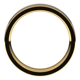 14K Yellow/White 5 mm Comfort-Fit Flat Band Size 10