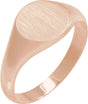 14K Rose 8 mm Signet Ring