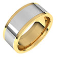 14K Yellow/White Flat Band Size 7