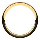14K Yellow 2.5 mm Comfort-Fit Reverse Knife Band Size 7.5