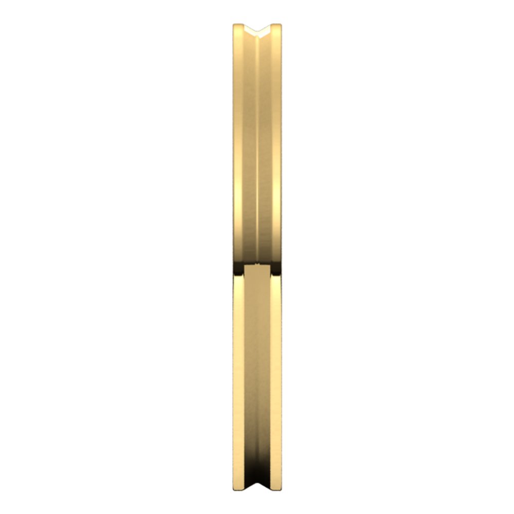 14K Yellow 2.5 mm Comfort-Fit Reverse Knife Band Size 5