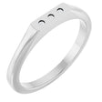 14K White Gold .02 CTW Natural Diamond Three-Stone Ring