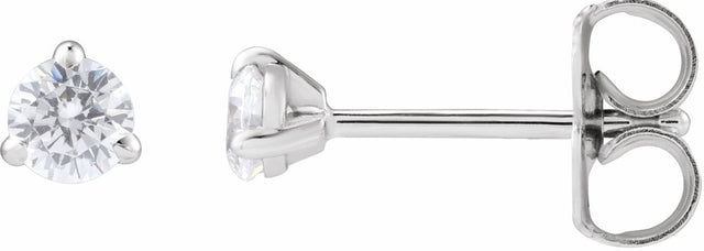14K White Gold 1/5 CTW Lab-Grown Diamond Cocktail-Style Stud Earrings