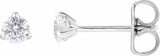 14K White Gold 1/4 CTW Lab-Grown Diamond Cocktail-Style Stud Earrings