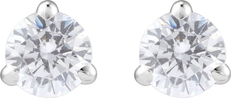 14K White Gold 1/4 CTW Lab-Grown Diamond Cocktail-Style Stud Earrings