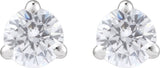 14K White Gold 1/4 CTW Lab-Grown Diamond Cocktail-Style Stud Earrings