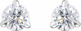14K White Gold 1/3 CTW Lab-Grown Diamond Cocktail-Style Stud Earrings