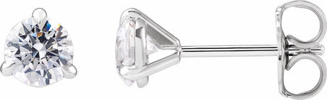 14K White Gold 3/4 CTW Lab-Grown Diamond Cocktail-Style Stud Earrings