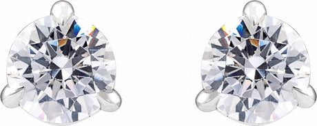 14K White Gold 3/4 CTW Lab-Grown Diamond Cocktail-Style Stud Earrings