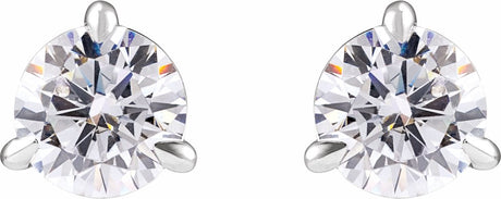 14K White Gold 1 CTW Lab-Grown Diamond Cocktail-Style Stud Earrings