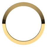 14K Yellow Gold 2 mm Trapezoid Flat Band Size 9