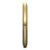 14K Yellow Gold 2 mm Trapezoid Flat Band Size 9