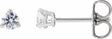 14K White 1/5 CTW Lab-Grown Diamond Stud Earrings