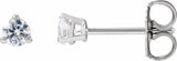 14K White 1/5 CTW Lab-Grown Diamond Stud Earrings