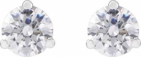 14K White Gold 3/4 CTW Lab-Grown Diamond Stud Earrings