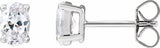 14K White Gold 3/4 CTW Lab-Grown Diamond Stud Earrings