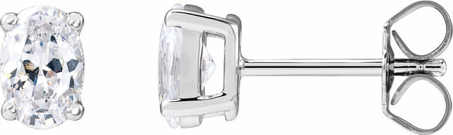 14K White Gold 3/4 CTW Lab-Grown Diamond Stud Earrings