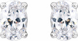 14K White Gold 3/4 CTW Lab-Grown Diamond Stud Earrings