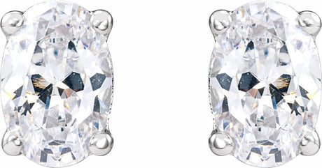 14K White Gold 3/4 CTW Lab-Grown Diamond Stud Earrings