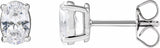 14K White Gold 1 CTW Lab-Grown Diamond Stud Earrings