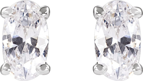 14K White 1/2 CTW Lab-Grown Diamond Stud Earrings