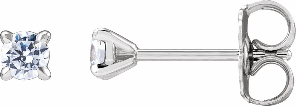 14K White Gold 1/5 CTW Lab-Grown Diamond Cocktail-Style Stud Earrings